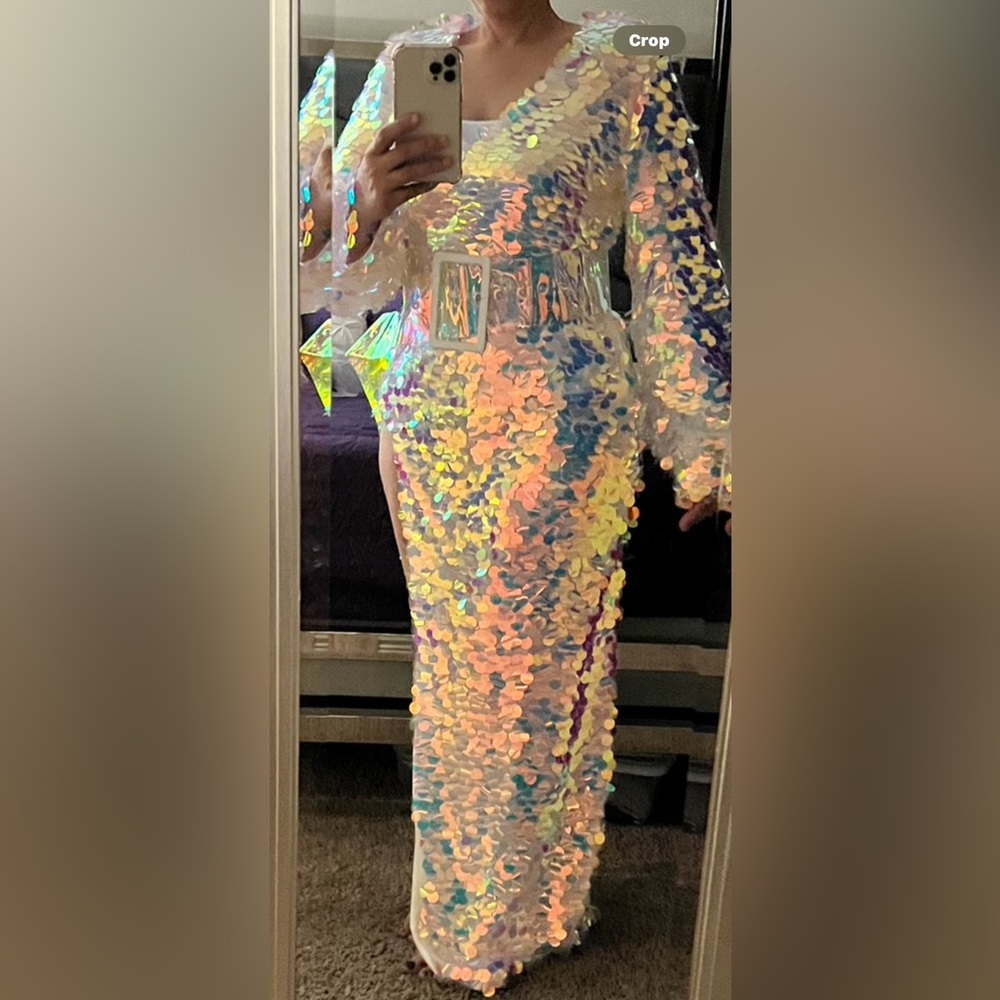 sequence evening gown. Very elegant fits curvy